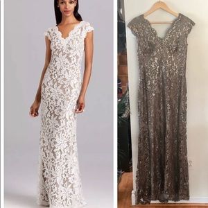 Tadashi Shoji Sequin gown with Train